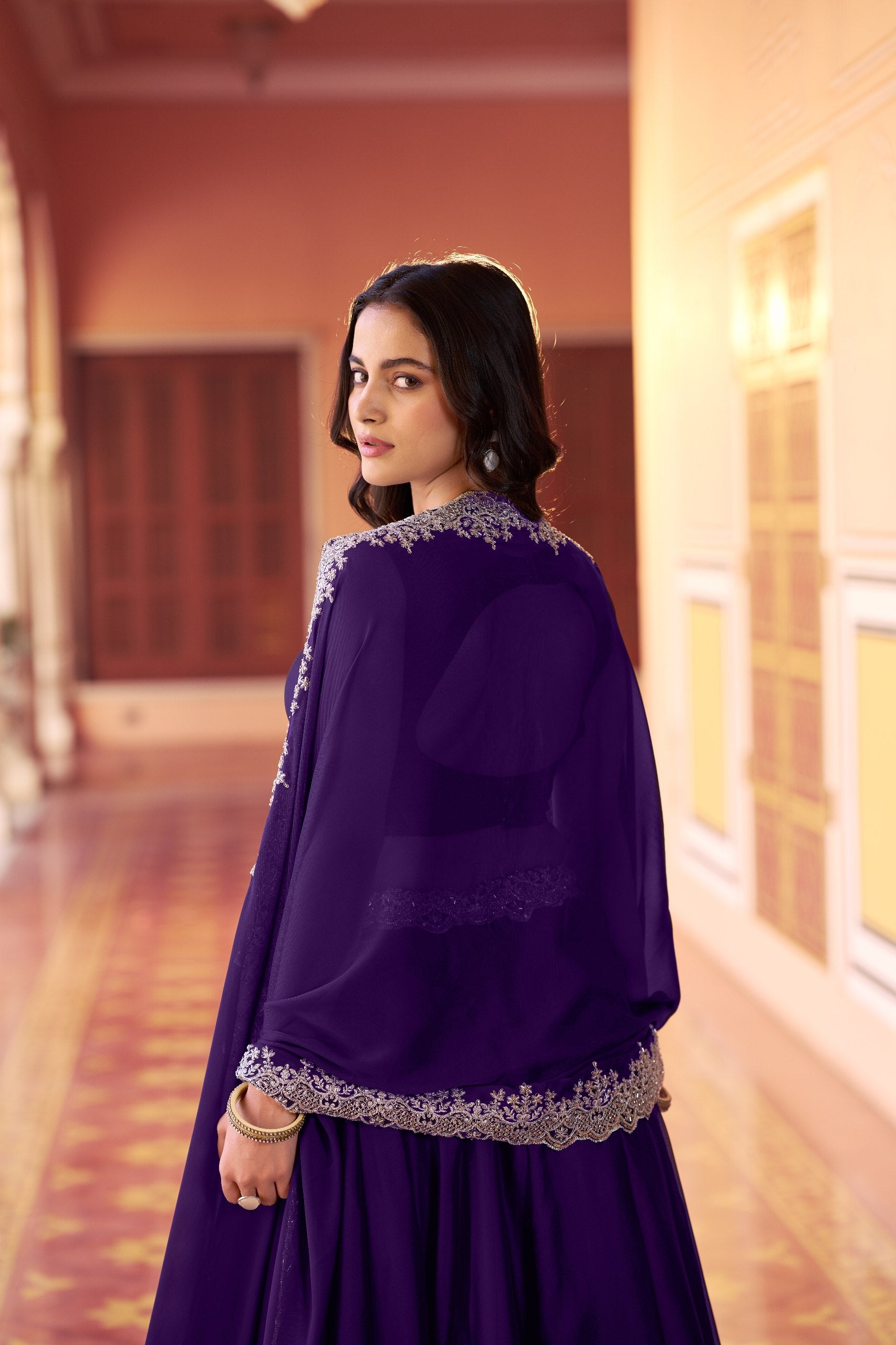 Purple Regal Mist DesignerLehenga Choli with Dupatta | Nardev Fashion | Partywear