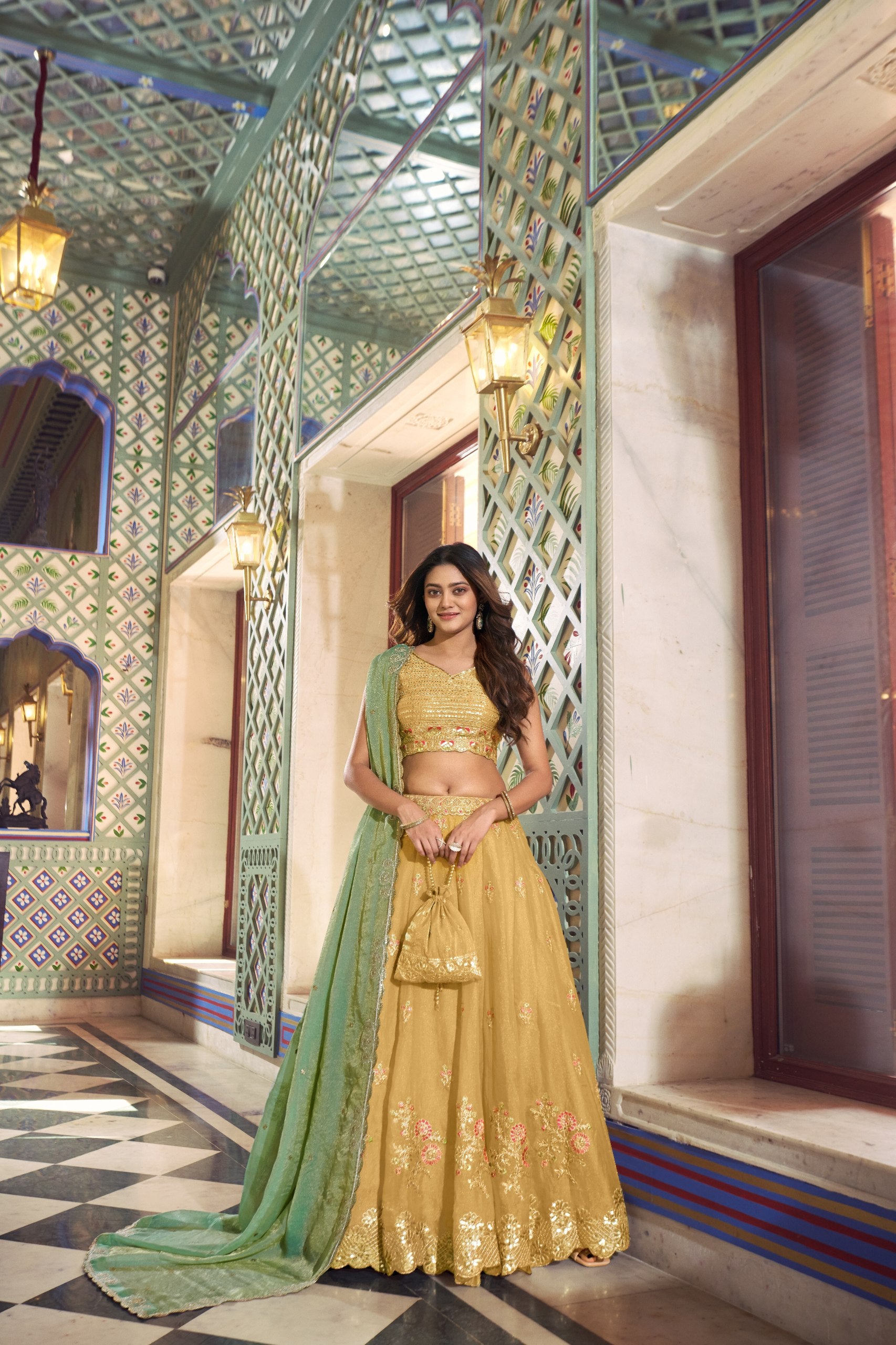 Sunlight Grace Lehenga Choli with Dupatta | Wedding Wear | Nardev Fashion