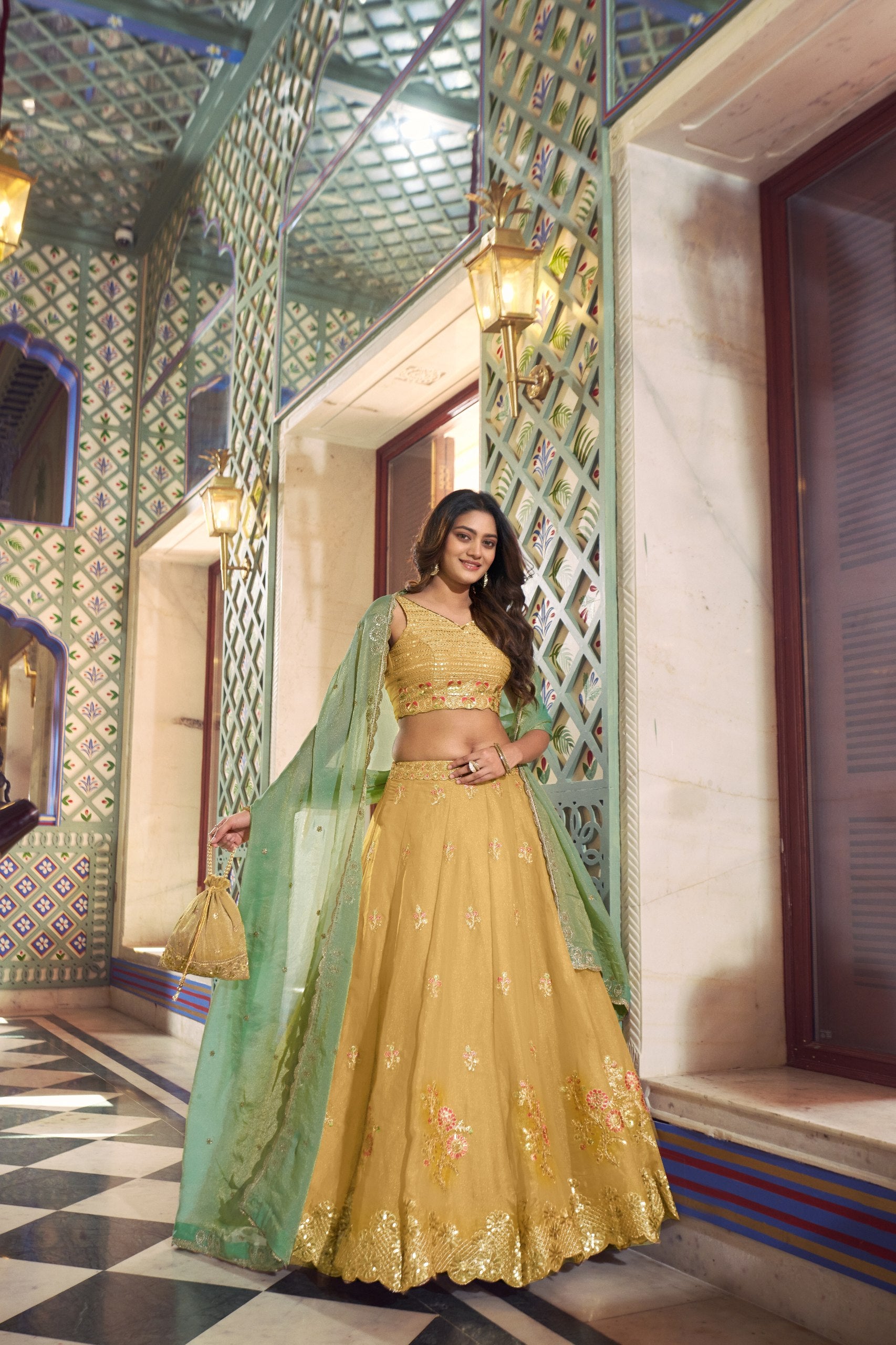 Sunlight Grace Lehenga Choli with Dupatta | Wedding Wear | Nardev Fashion