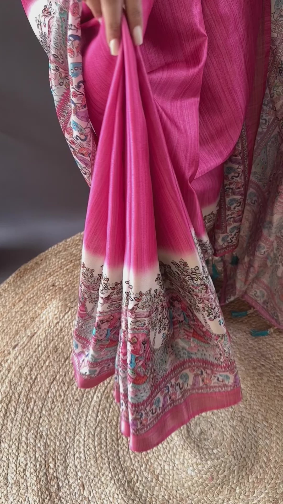 Sky Tussar Silk Traditional Saree With Weaving Work